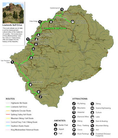 Lowlands Self-Drive Route, Lesotho